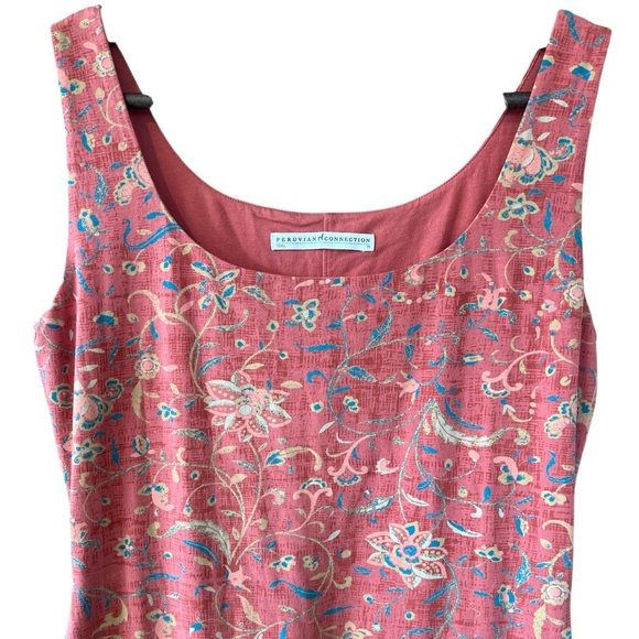 Peruvian Connection Artemis Floral Sheath Dress Size Medium - Picture 6 of 10